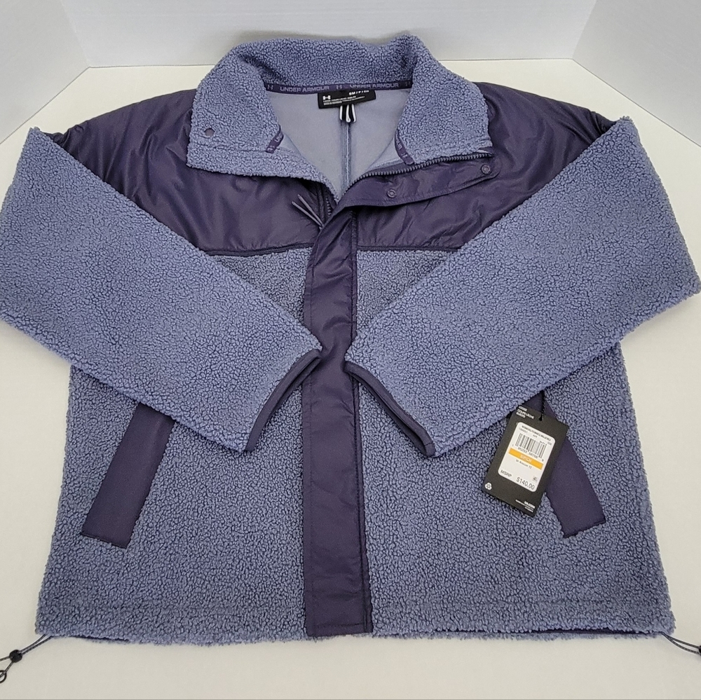 Under Armour Women's Mission FZ Boucle Jacket-Purple-New With Tags-Size Small